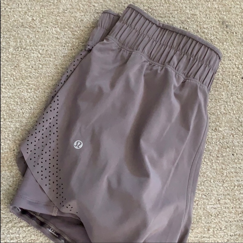 Dusty purple lululemon shorts
